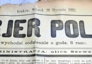 Kurier Polski 1892 rok Kraków ul. Szewska 7