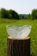 Kryształowa misa – wys. 10,5 cm, średnica 24,5 cm (góra) / 13 cm (dół)