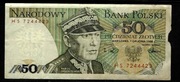 Polska  PRL50 zł   Seria HS