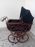 Wózek drewniany ornament ozdoba