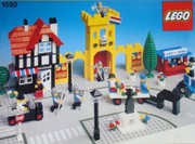 LEGO Town 1592 z 1980r. Town Sguare UNIKAT