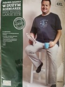 Piżama męska w dużym rozmiarze 4XL/100% bawełna