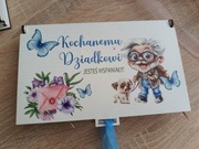 Pudełko drewniane Prezent na dzień dziadka 