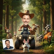 Karykatura A3 Prezent, urodziny, rocznica, ramka GRATIS