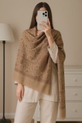 Duży szal orientalny indyjski haft pashmina