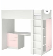 Łóżko z biurkiem I szafą 