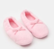 Pluszowe kapcie slip-on z kokardkami r 28/29