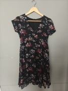 Sukienka house xs dekolt v kwiatki