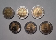 zestaw 6-ciu monet okolicznościowych 5-cio zł.z serii ,,Odkryj Polskę".