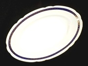 Półmisek porcelana ĆMIELÓW złoto kobalt patera prl retro vintage