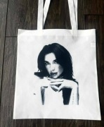 Torebka torba tote bag materiał non woven dua lipa 