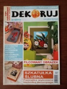 Kram z robótkami dod.specjalny Dekoruj 4/2012 filcowanie, decoupage