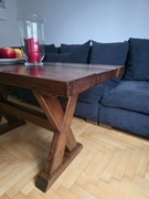 Ława drewniana wiejska, lite drewno