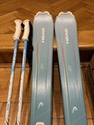 Narty Head JOY 127 cm + buty +kijki