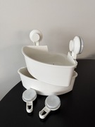 Półki narożne z przyssawką pod prysznic (nowe)