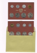 POLSKA-SOLIDARNOŚĆ** 1990, KOMPLET MONET  1 ZŁ -10000 ZŁ