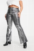 ASOS spodnie srebrne 50/52