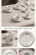 Komplet kawowy z porcelany 