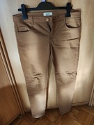 Pimkie Rude miedziane brązowe spodnie r. 40 / L jeansy