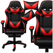 Fotel GAMINGOWY szkolny biurowy z masażem podnóżek 