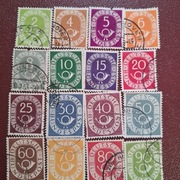 Niemcy     Znaczki Deutsche post  1951 Seria kompletna