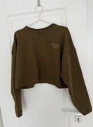 Savage x Fenty Rihanna Bawełniana Bluza ciemna zieleń Khaki