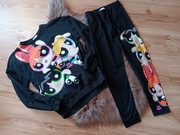 Dziewczęcy komplet rozmiar 146 Atomówki bluza i leginsy Coccodrillo