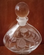 Dekoracyjna butelka na perfumy Rennie Mackintosh Rose Royal Scott Cristal 