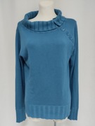 Q/S damski sweter z golfem niebieski M/38