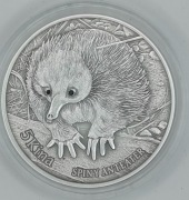 2012 Papua New Guinea 5 Kina Spiny Anteater  1 oz + czarne diamenty 