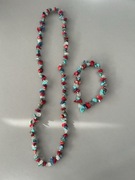 Zestaw biżuterii z kamieni naturalnych / naszyjnik i bransoletka/