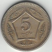 Pakistan 5 rupii 2006 - 24 mm - nr 4