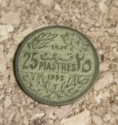 Moneta 25 piastres 1952