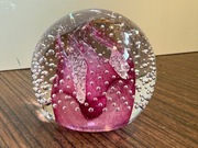 UNIKAT Caithness Śliczna szklana kula ozdoba przycisk do papieru CUDO