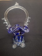 Kryształowy koszyczek szkło Murano  Vintage 