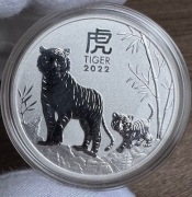 Srebrna moneta 1 oz Lunar III rok Tygrysa 2022 Australia 