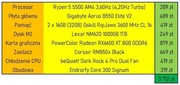 NOWY KOMPUTER DO GIER, Ryzen 5500, Radeon RX 6600XT, 32GB RAM, 1TB nVME