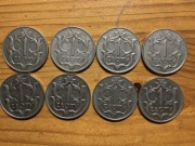 1 zł 1929 ładne stany obiegowe 8 szt.