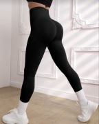 Leginsy damskie czarne nowe rozmiar L