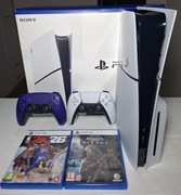 PS5 Slim 1TB + 2x DualSense + Gry – Stan Idealny, Gwarancja