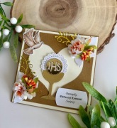 Pamiątkowa Kartka Komunijna z kopertą w zestawie k17