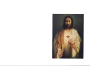Obrazek Jezusa z modlitwą do św. Małgorzaty Marii Alacoque.