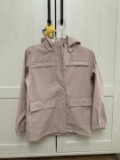 Przeciwdeszczowa kurtka Musli dla dziewczynki 140 pudrowy róż