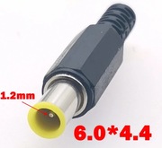wtyk z bolcem pinem laptopa monitora zasilacza  6x4,4mm 6mm 4,4mm Sony