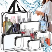 Kosmetyczka przezroczysta transparentna podróżna organizer do samolotu zes
