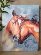 Obraz na płótnie "Czułość konia" 40x50 