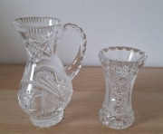 Karafka + kielich kryształowy