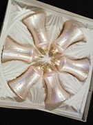 Bombki choinkowe dzwonki 6 szt. Retro ozdoby na choinke prl vintage 