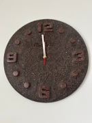 Ścienny Zegar z Polystone - imitacja kamienia ręcznie wykonany