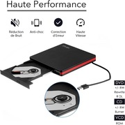 Napęd zewnętrzny DVD CD USB 3.0 Cocopa nagrywarka CD/DVD do laptopa PC